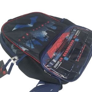 NWT. DC The Batman Backpack. Black. Red. Full size.